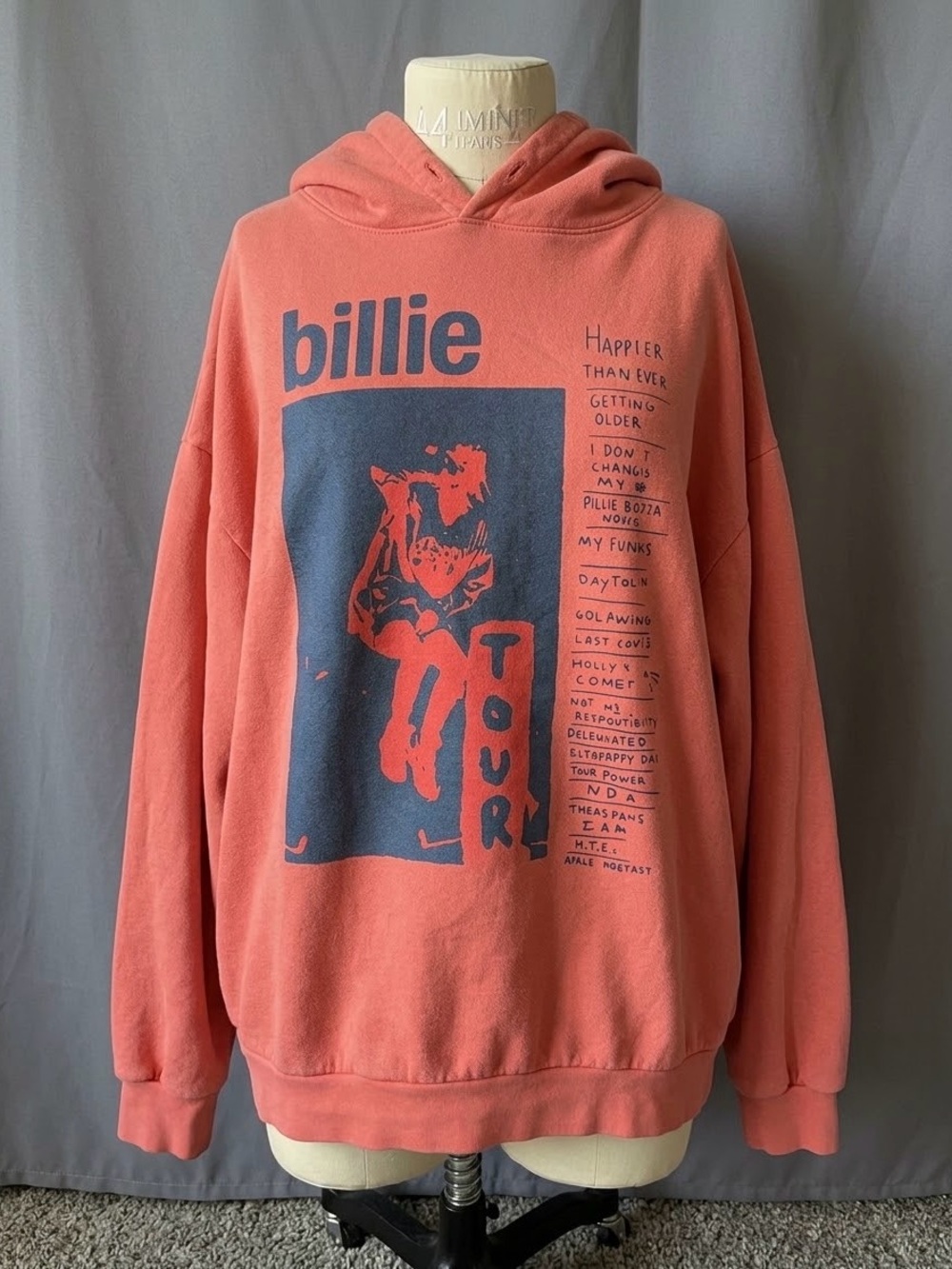 Official Billie Eilish ‘Happier Than Ever’ Tour Hoodie. Indie, Alternative, Y2K